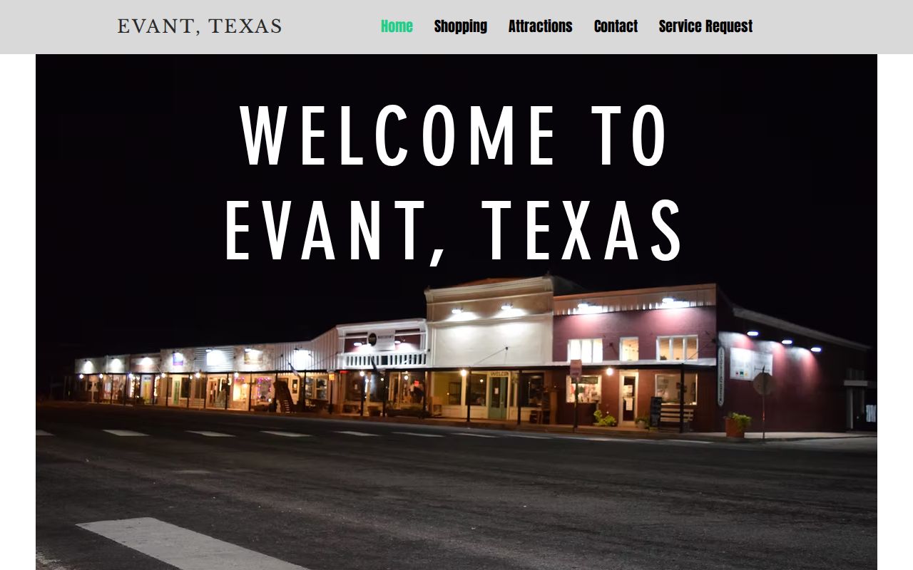 Evant warrant records, city hall address and telephone details